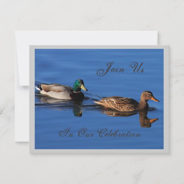 Mallard Couple Invitation (Front)