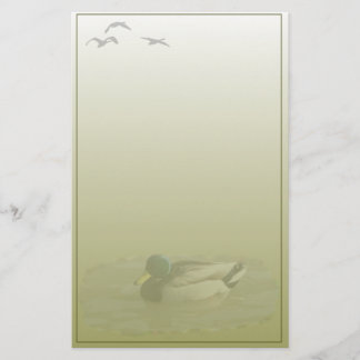 Mallard Drake Custom Stationery