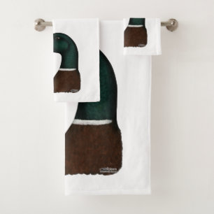 Mallard Drake Head Bath Towel Set