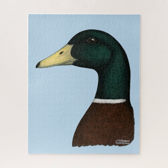 Mallard Drake Head Jigsaw Puzzle (Vertical)