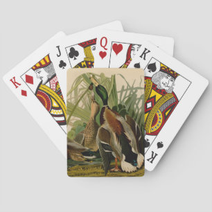 Mallard Duck Audubon Bird Painting Playing Cards