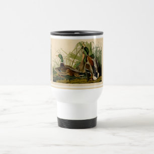 Mallard Duck Audubon Bird Painting Travel Mug
