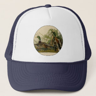Mallard Duck Audubon Bird Painting Trucker Hat