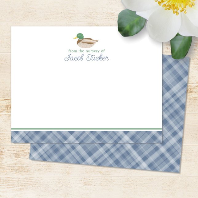 Mallard Duck Baby Boy from Nursery of Stationery Card (Creator Uploaded)