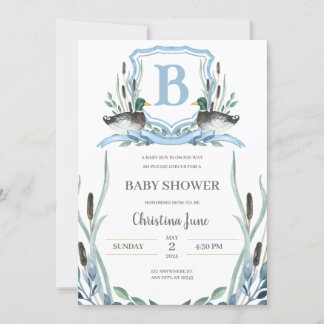 Mallard Duck Baby Shower Invitation