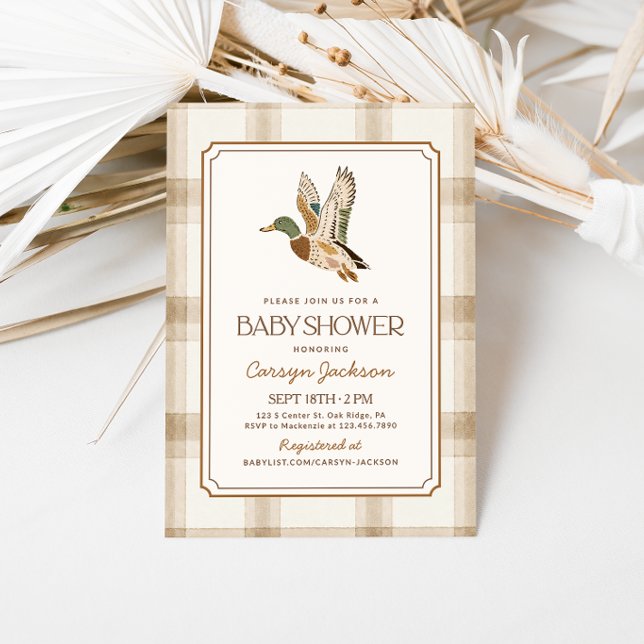 Mallard Duck Baby Shower Invitation (Creator Uploaded)