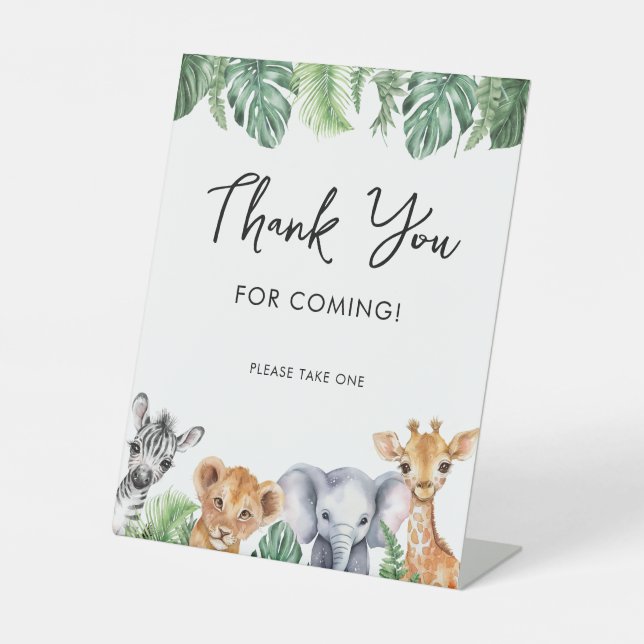 Mallard Duck Baby Shower Thank You Favour Sign (Front)