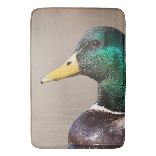 Mallard duck bath mat (Front Vertical)