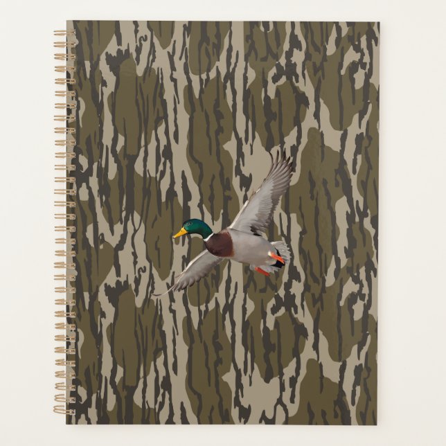 Mallard Duck Bottom lands Camo Hunting Season Planner (Front)