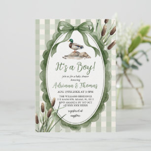 Mallard Duck Boy Baby Shower  Invitation