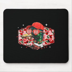 Mallard Duck Camouflage Happy Valentine's Day Hunt Mouse Pad