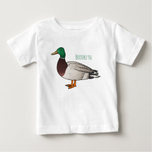 Mallard duck cartoon illustration  baby T-Shirt