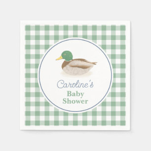 Mallard Duck Country Hunting Baby Shower Napkin