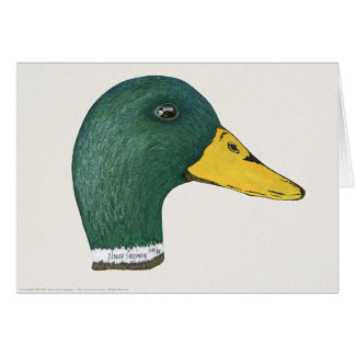 Mallard Duck (Drake), Watercolor