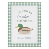 Mallard Duck Duckling Country Hunting Baby Shower