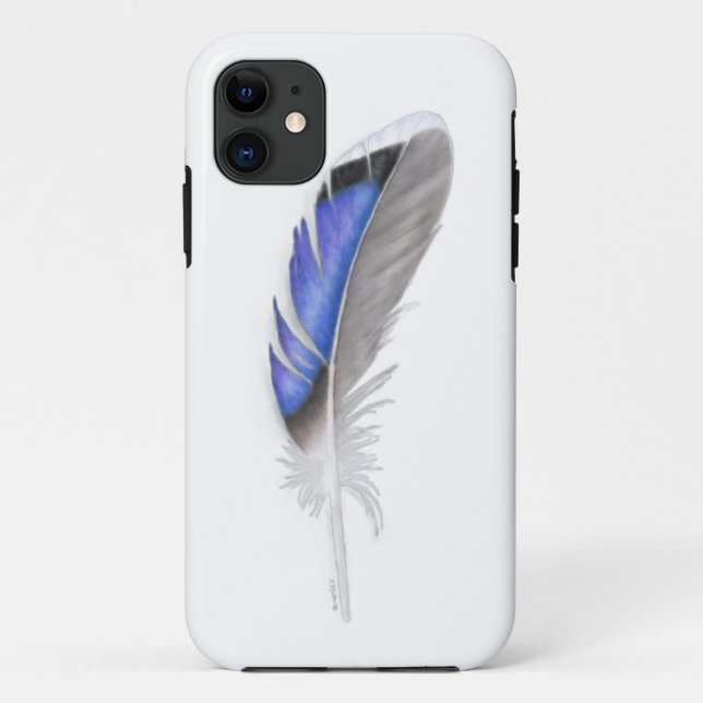 Mallard Duck Feather Watercolor Painting Case-Mate iPhone Case (Back)