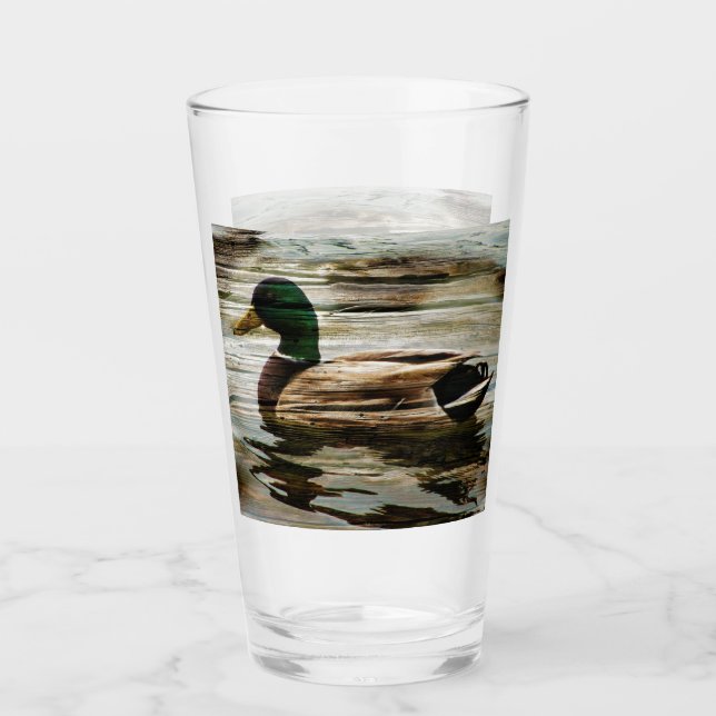 Mallard Duck Glass (Front)