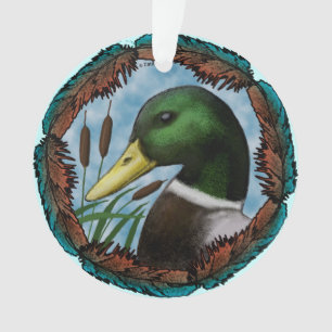 Mallard Duck Head  Ornament