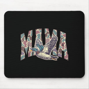 Mallard Duck Hunting Mama Retro Camouflage Daddy M Mouse Pad