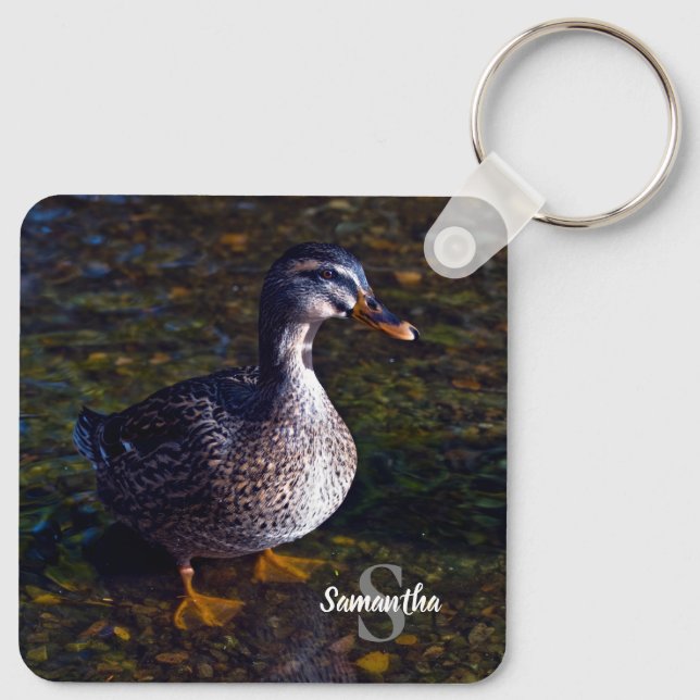 Mallard Duck Keyring (Back)