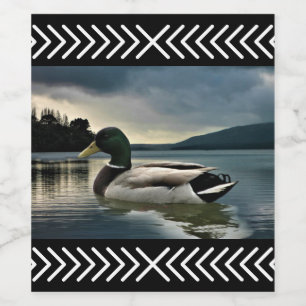 Mallard Duck Lake Wine Label