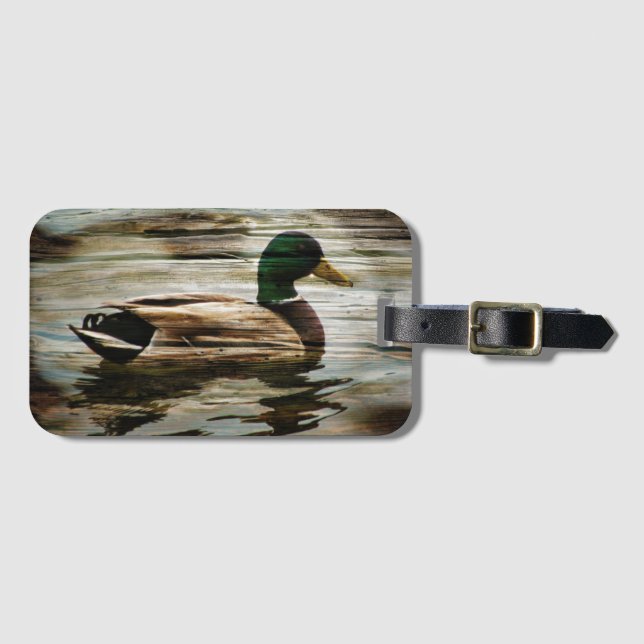 Mallard Duck Luggage Tag (Front Horizontal)