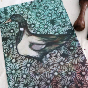 Mallard Duck Nature Lovers Flower Art Floral Daisy Tissue Paper