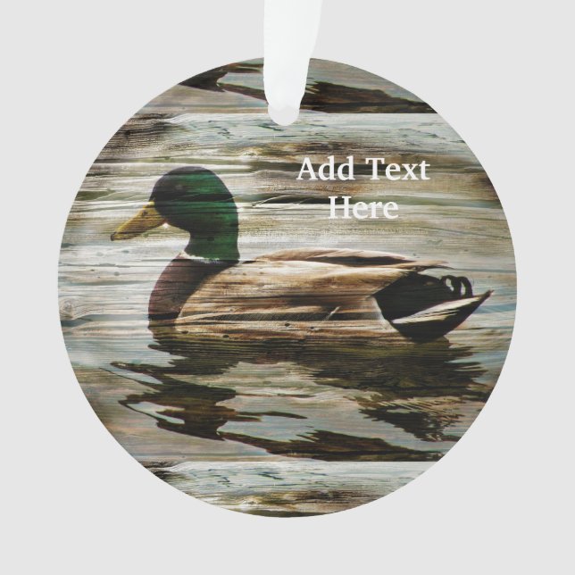 Mallard Duck Ornament (Front)