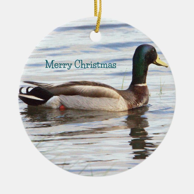 Mallard Duck Ornament  (Front)