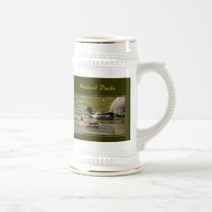 Mallard Duck Pair Beer Stein