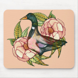 Mallard Duck Peony Nature Lovers                   Mouse Pad