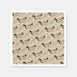Mallard Duck Photo Napkin