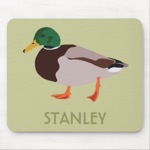 Mallard Duck Realistic Illustration Personalized Mouse Pad