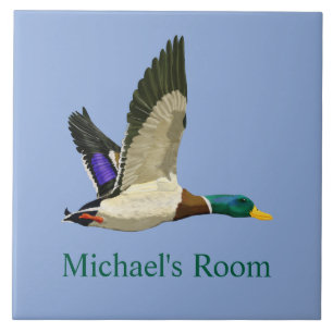 Mallard Duck Room Sign  Tile