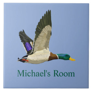 Mallard Duck Room Sign  Tile