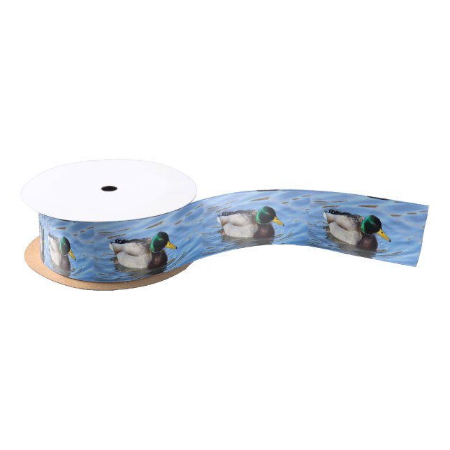 Mallard duck satin ribbon (Spool)