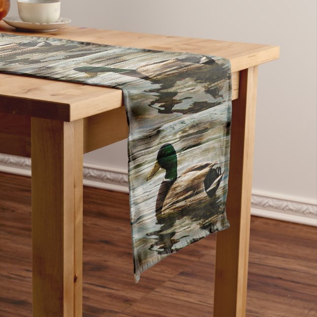 Mallard Duck Short Table Runner (In Situ)