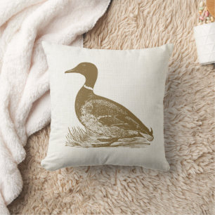 Mallard Duck Throw Pillow