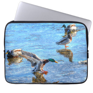 Mallard Duck Wildlife Photo for Bird-lovers Laptop Sleeve