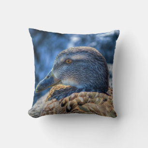 Mallard Duck Wildlife Photo for Bird-lovers Throw Pillow