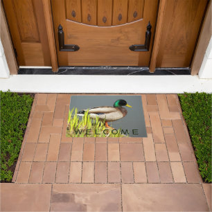 Mallard Duck Wildlife Photo Welcome Doormat