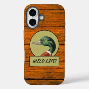 Mallard Duck Wood Grain Case-Mate iPhone Case