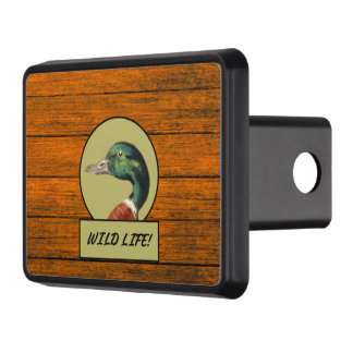 Mallard Duck Wood Grain Truck Hitch Cover