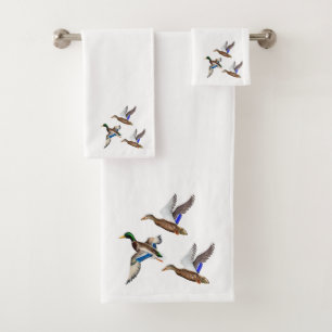 Mallard Ducks Bath Towel Set