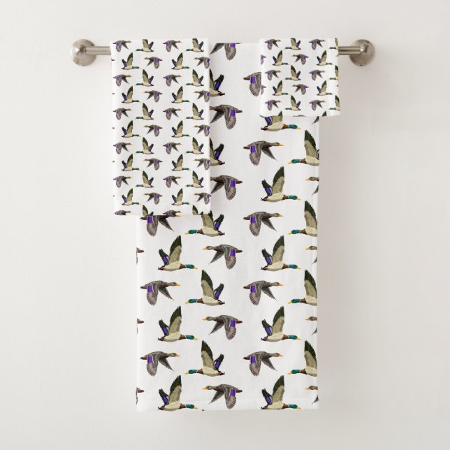 Mallard Ducks  Bath Towel Set (Insitu)