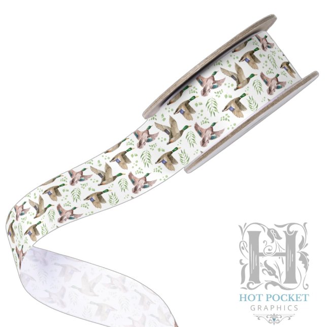 Mallard Ducks Satin Ribbon (Creator Uploaded)