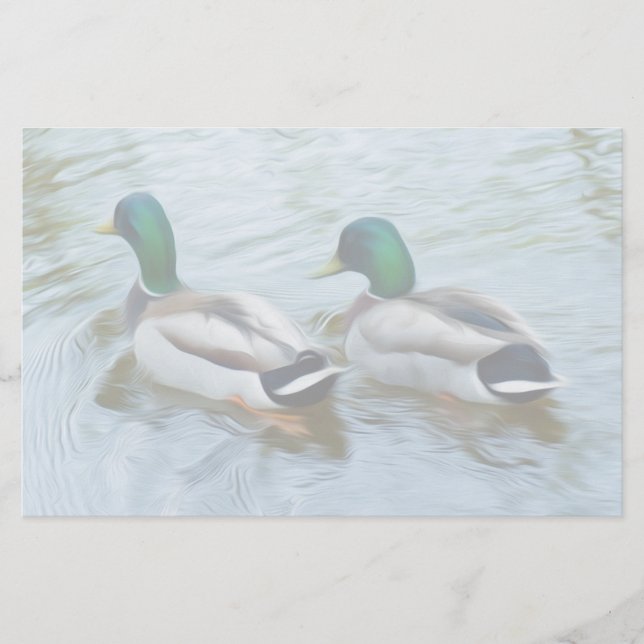 Mallard Ducks Stationery (Front)