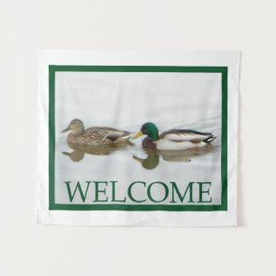 Mallard Ducks - Welcome Tapestry