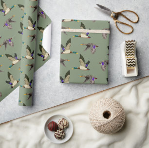 Mallard ducks  wrapping paper