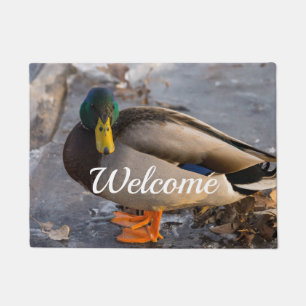 Mallard On Ice Welcome Doormat